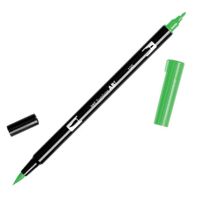 ABT Dual Brush pen - 195 Light green - Ljusgrön penselpenna - Tombow - Tidformera