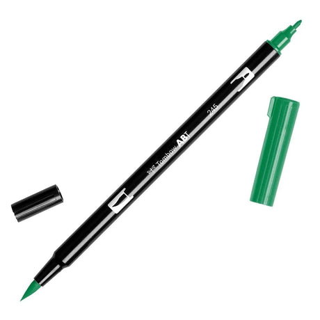 ABT Dual Brush pen - 245 Sap green - Grön penselpenna - Tombow - Tidformera