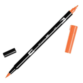ABT Dual Brush pen - 905 Red - Röd penselpenna - Tombow - Tidformera