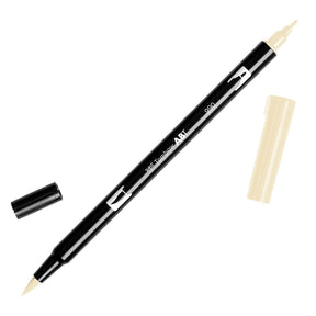 ABT Dual Brush pen - 990 Light sand - Mild sandfärgad penselpenna - Tombow - Tidformera