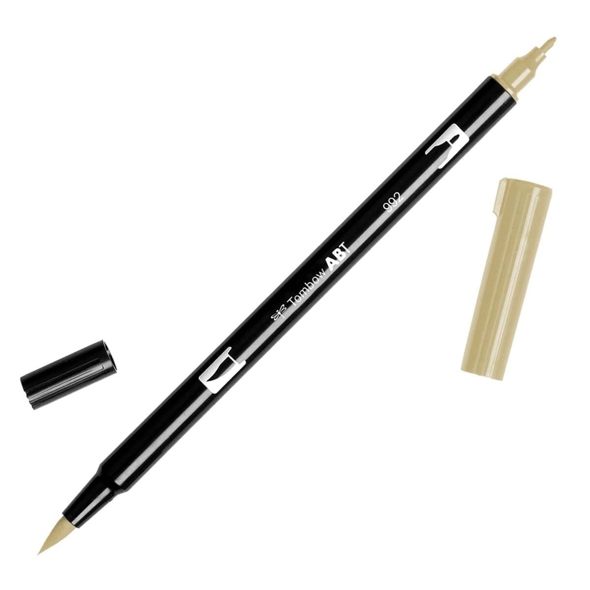 ABT Dual Brush pen - 992 Sand - Sandfärgad penselpenna - Tombow - Tidformera