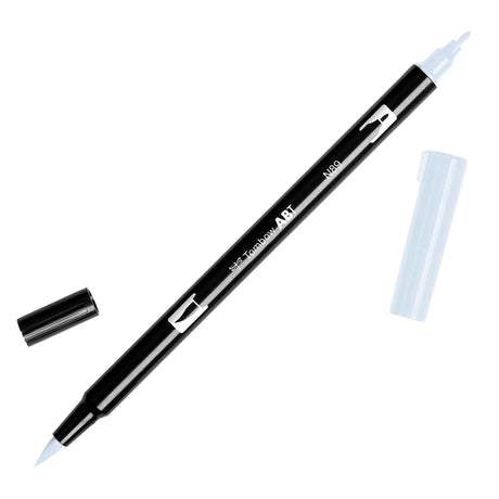 ABT Dual Brush pen - N89 Warm gray 1 - Varm ljusgrå penselpenna - Tombow - Tidformera