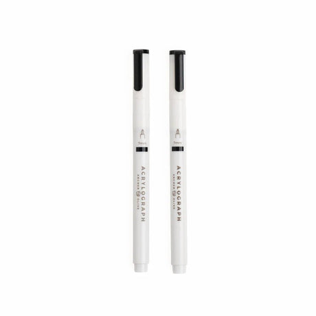 Acrylograph 2-pack 0,7 - Black - 1 - Archer & Olive - Tidformera