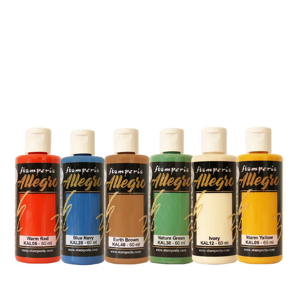 Allegro Paint Kit - Akrylfärg - Hidden Grove - 1 - Stamperia - Tidformera