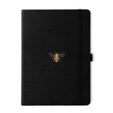 Anteckningsbok B5 PRO Bee Dotted från Dingbats* - Svart anteckningsbok med guldpräglad bi på pärmen. Boken har svart gummiband för stängning samt pennhållare.
- Tidformera