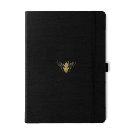 Anteckningsbok B5 PRO Bee Dotted från Dingbats* - Svart anteckningsbok med guldpräglad bi på pärmen. Boken har svart gummiband för stängning samt pennhållare.
- Tidformera