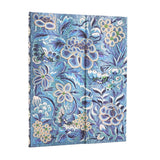 Blå anteckningsbok Blue Willow - Ultra Linjerad Wrap från Paperblanks. Motivet är blåa blommor. - Tidformera