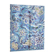 Anteckningsbok Blue Willow - Ultra Olinjerad Wrap från Paperblanks. Blå skrivbok med  blåa blommor.- Tidformera