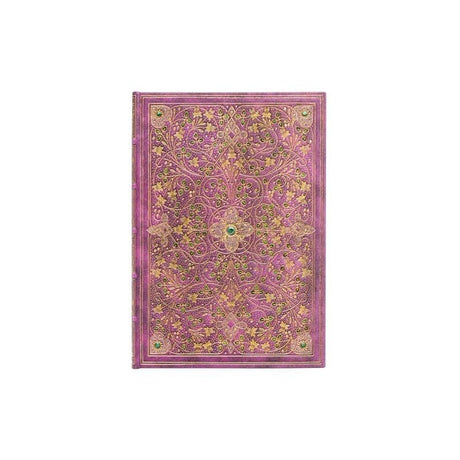 Rosa Anteckningsbok Diamond Jubilee Midi Linjerad Bok har detaljrik mönster på pärmen och kommer från Paperblanks - Tidformera