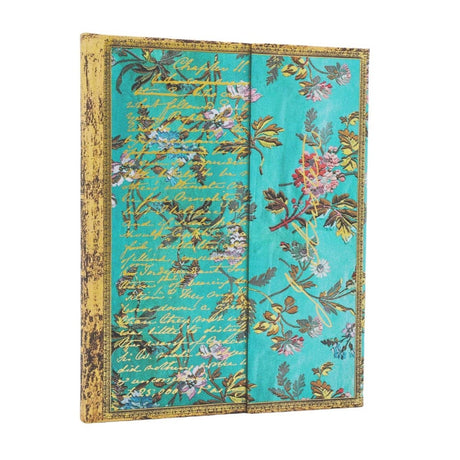 Turkos anteckningsbok Jane Austen Persuasion - Ultra Olinjerad Wrap från Paperblanks.  - Tidformera