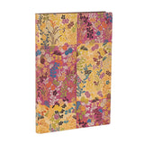 Blommig Anteckningsbok Kara - ori Pink - Midi Linjerad Flexis från- Paperblanks - Tidformera