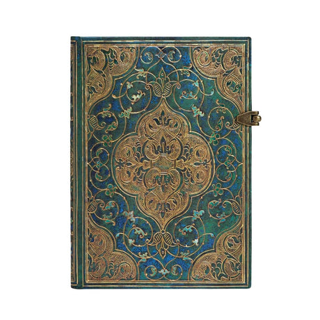 Anteckningsbok Turquoise Chronicles - Midi Linjerad Hård pärm Knäppe - 2 - Paperblanks - Tidformera
