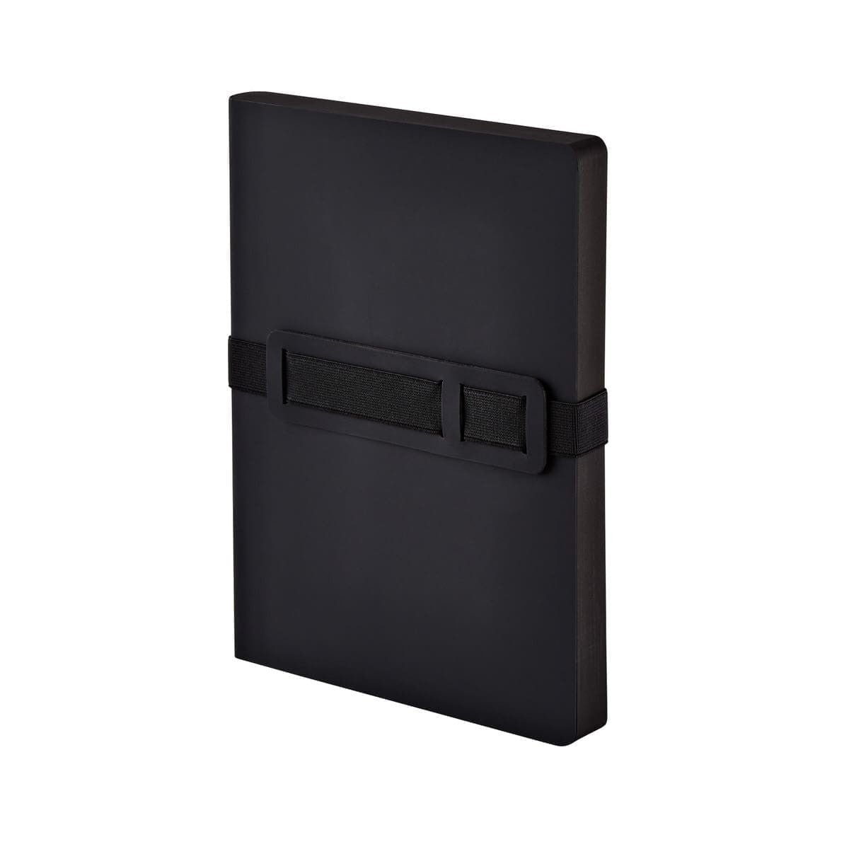 Svart anteckningsbok Voyager Dotted - Large Black från- Nuuna  med anti-handbag rem runt. - Tidformera