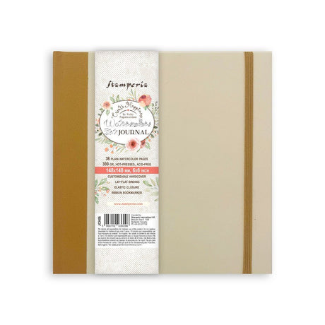 Art Journal - Watercolour 148 x 148 - 1 - Stamperia - Tidformera