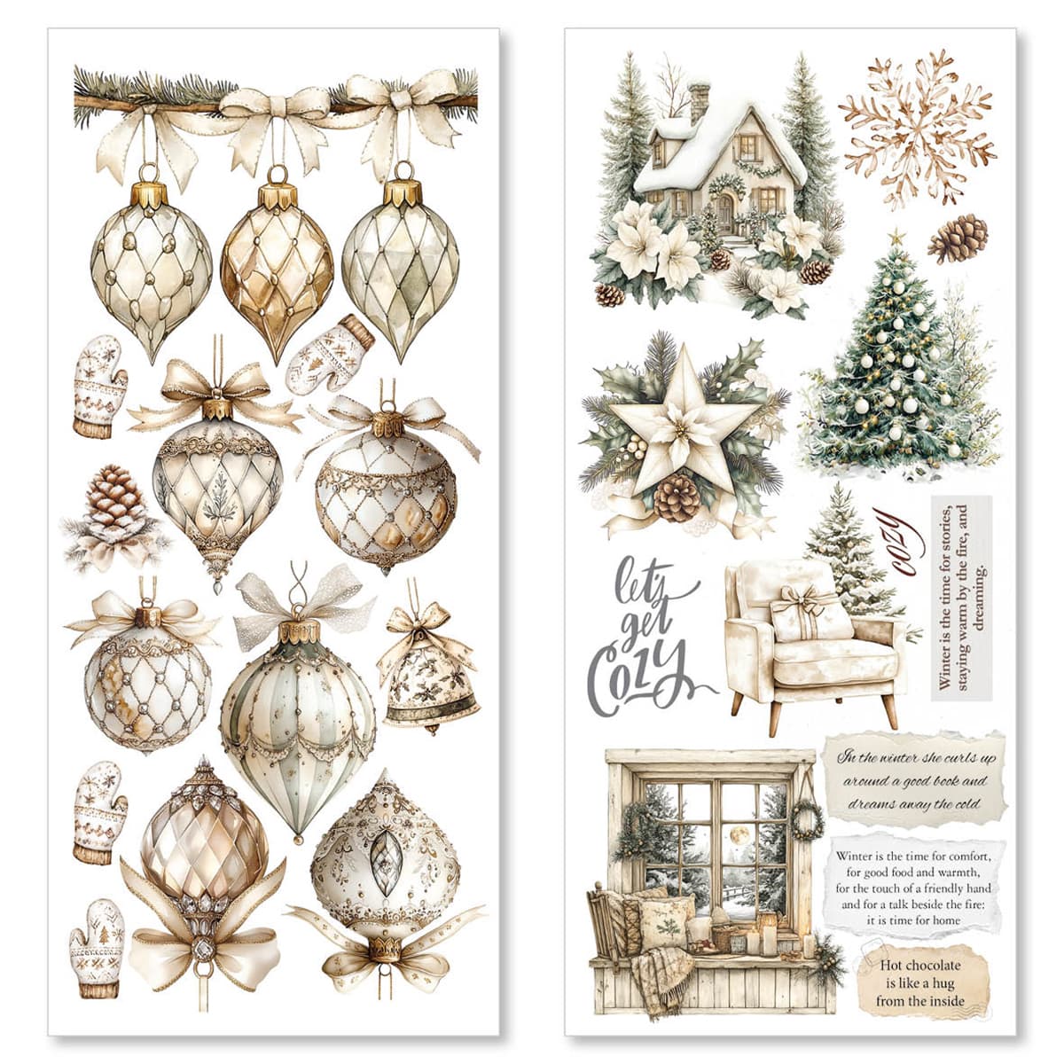 Art stickers 5 - pack - Winter Season - 1 - Ciao Bella - Tidformera