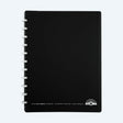 Svart linjerad anteckningsbok med ringbindning. Storlek A4+. Atoma Book A4+ Index Plastfickor - Linjerad - Black från Atoma - Tidformera
