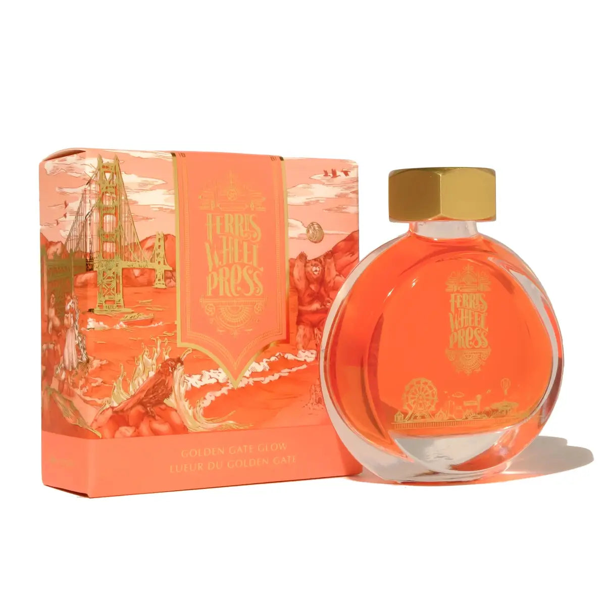 Bläckflaska 38 ml - Golden Gate Glow - 1 - Ferris Wheel Press - Tidformera