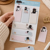 Bookmark Sticky Notes - Mocha cat - 6 designer - 2 - Moonaries illo - Tidformera