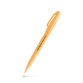 Brush Sign Pen - Fluorescent Orange från Pentel - Orange penselpenna - Tidformera