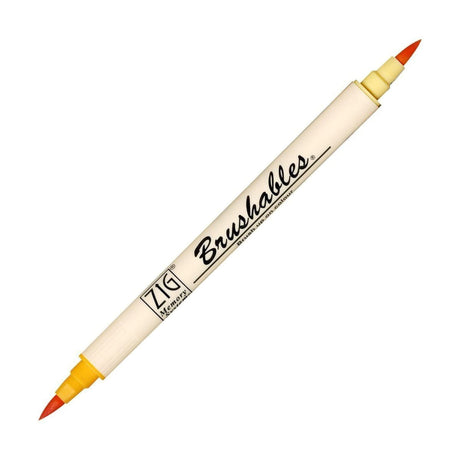 Brushables Brush pen 4 - pack - Yellow - 3 - ZIG Kuretake - Tidformera