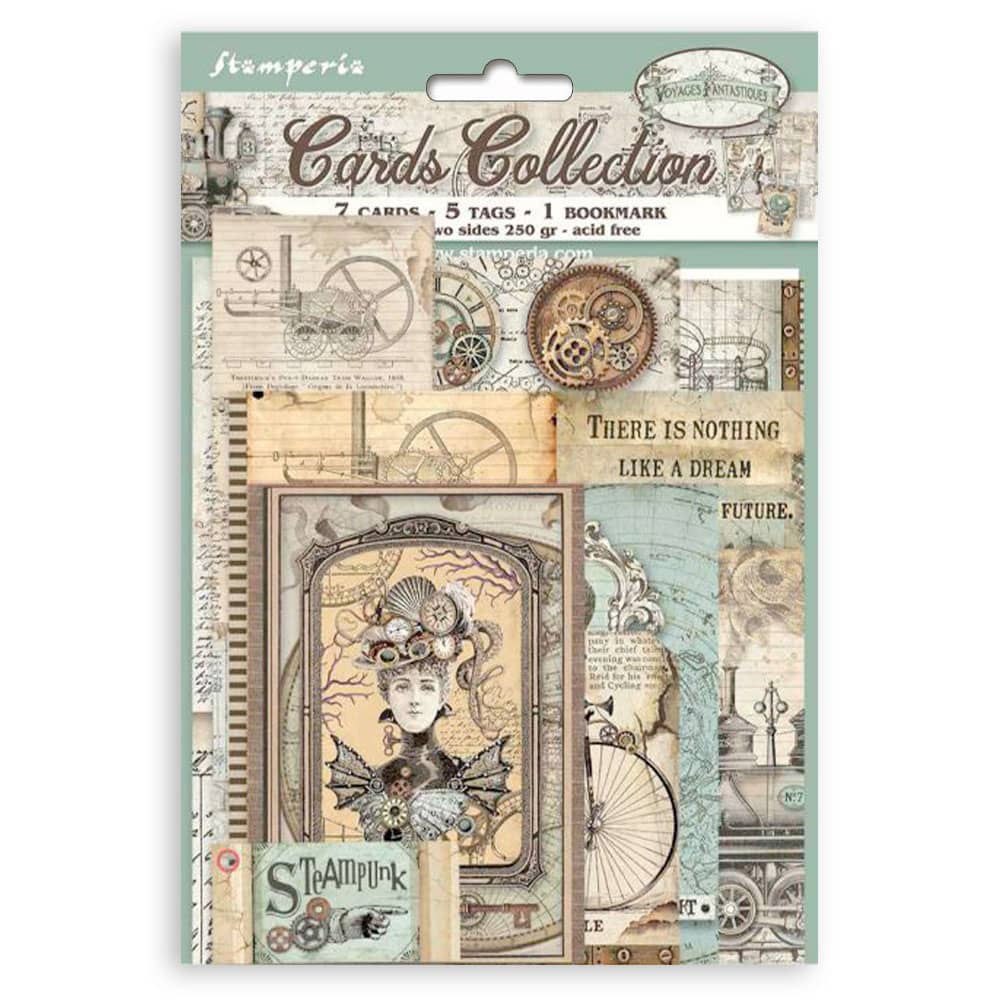 Cards Collection - Voyages Fantastiques - 1 - Stamperia - Tidformera