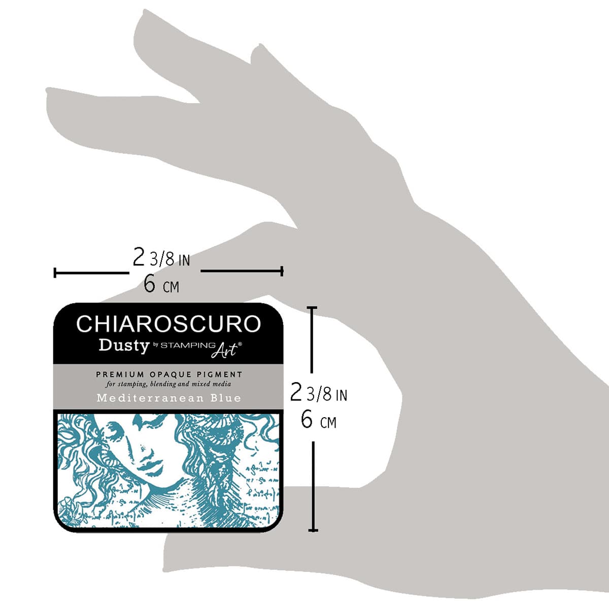 Chiaroscuro Dusty Ink pad - Mediterranean Blue - 5 - Ciao Bella - Tidformera