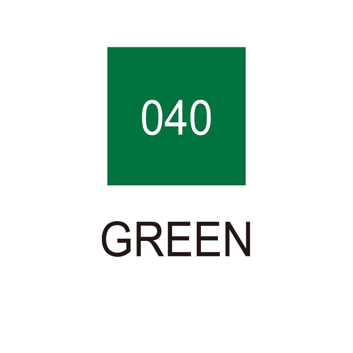 Clean color dot pen - Green 040 - 2 - ZIG Kuretake - Tidformera