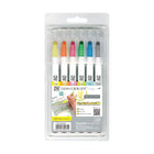 Clean color dot pen Single 6 - pack - Highlight Colors - 1 - ZIG Kuretake - Tidformera