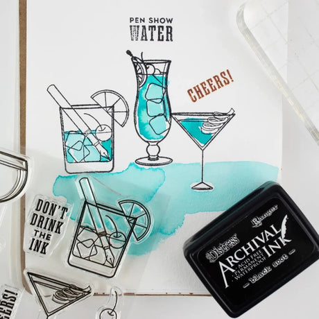 Clear Stamp Set - Don't Drink the Ink - 3 - The Well-Appointed Desk - Tidformera
