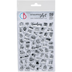 Clear stamps - BuJo Travel - 1 - Ciao Bella - Tidformera