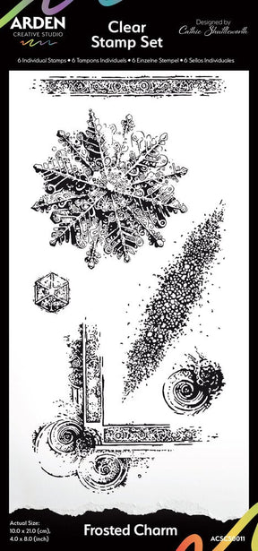 Clear stamps - Frosted Charm - 1 - Arden Creative Studio - Tidformera