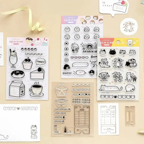 Clear stamps Memo - 3 - BGM - Tidformera