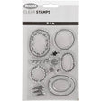 Clear stamps Ramar av löv från Creotime. Stämplar med ramar med små löv - Tidformera