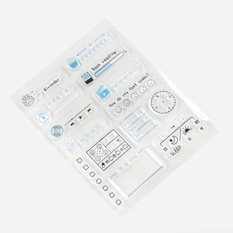 Clear stamps Record Kalenderstämplar - Life - 2 - BGM - Tidformera