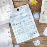 Förpackning med Clear stamps Record Kalenderstämplar - Life från BGM - Tidformera