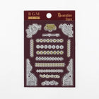 Clear stamps Retro Line från BGM. Förpackning med stämplar med bårder och ornament - Tidformera. 