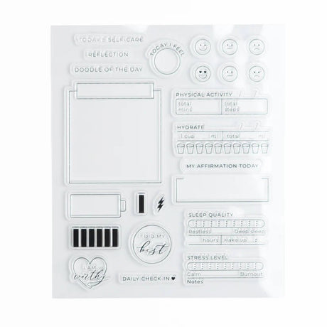 Clear stamps Self Care - 5 - Archer & Olive - Tidformera