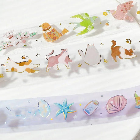 Clear tape Cat play - 5 - BGM - Tidformera