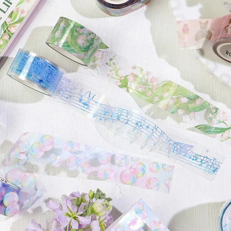 Clear tape Soap Bubble - 4 - BGM - Tidformera