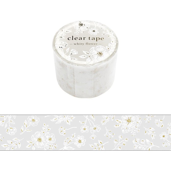 Clear tape Whity flower - 1 - Mind Wave - Tidformera