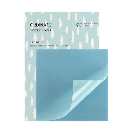 Clear Transparent Sticky notes - Sky Blue - 1 - Ordinate - Tidformera