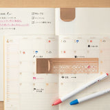 Clip Ruler Brass - Copper - 5 - Midori - Tidformera