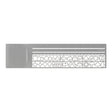 Clip Ruler Brass - Silver - 1 - Midori - Tidformera