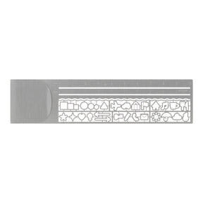 Clip Ruler Brass - Silver - 1 - Midori - Tidformera