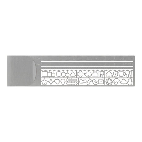 Clip Ruler Brass - Silver - 1 - Midori - Tidformera