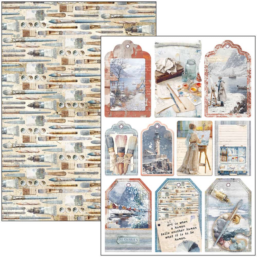 Creative Pad 9 - pack - An artist journey - 7 - Ciao Bella - Tidformera