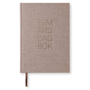 Dagböcker Paperstyle - Brown Oak, 5 - år från Paperstyle - Brun dagbok - Tidformera