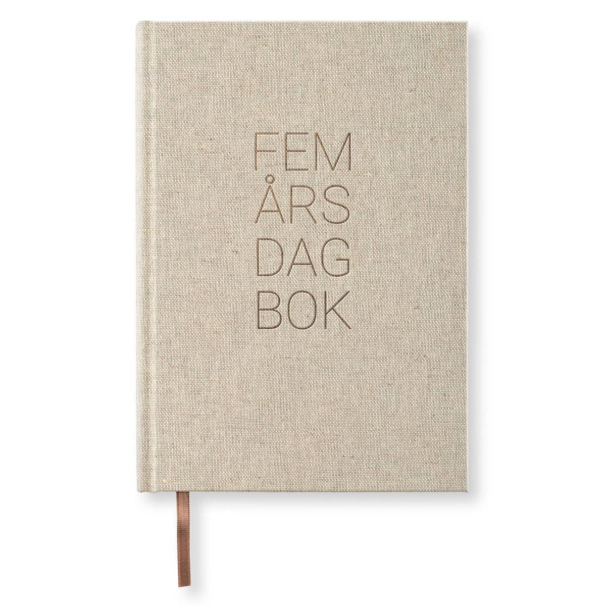 Dagböcker Paperstyle - Rough Linen 5 - år från Paperstyle - Beige dagbok - Tidformera