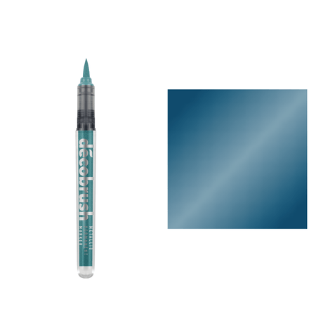 Decobrush - Metallic - Blue - 2 - Karin - Tidformera