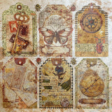 Deluxe Paper 15 x 15 cm - Pearl - Cabinet of Curiosities - 5 - pack - 5 - Ciao Bella - Tidformera